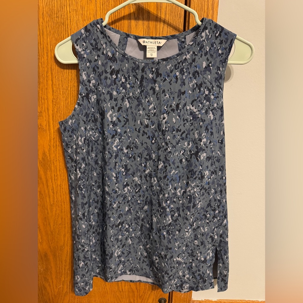 Athleta top. Sleeveless, blouse. Colors are really pretty